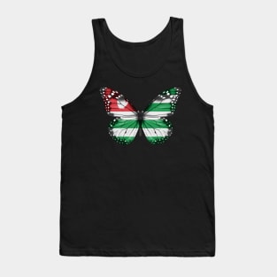 Abkhazian Flag  Butterfly - Gift for Abkhazian From Abkhazia Tank Top